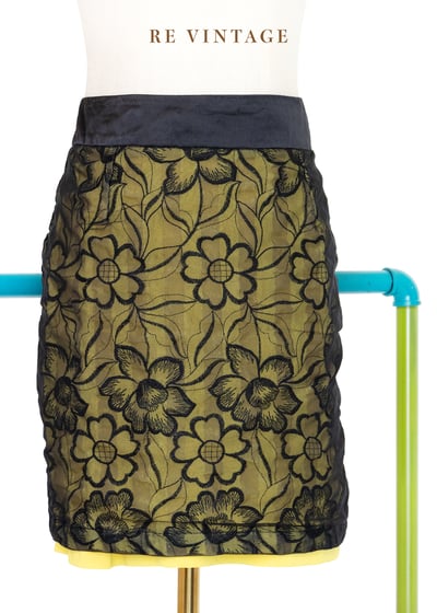 朦朧の發光小花迷你短裙（28"）1