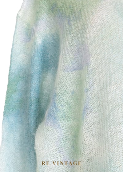 莫內的池畔暈染針織薄款毛衣7