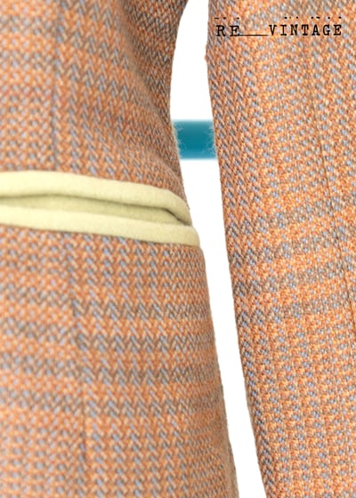 柔柔四色配格紋西裝外套4