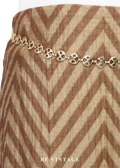 線條琥珀色蕾絲柔軟邊界美裙（27"）5