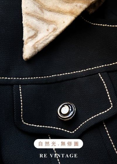 流動黃金黑結構主義上衣短版外套15