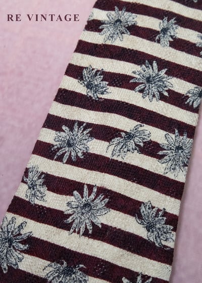 紅棕色越界雛菊領帶6