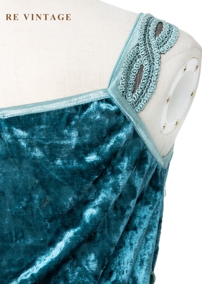 地中海晨曦 - 交錯肩帶絨布細肩帶背心10