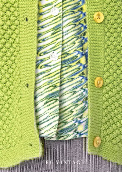 Jasmine Green 凸凸紋路針織毛衣外套9