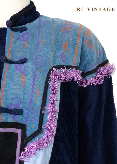 深藍薰紫異國夢境外套5