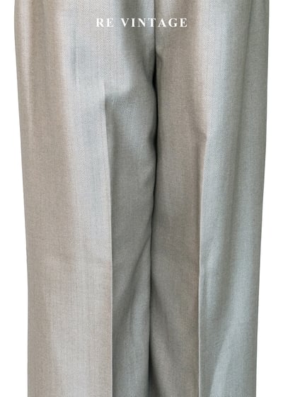 質感單品 - 摩登斜紋光影高腰雙排釦長褲（24"）9