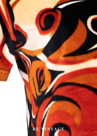 烈火漩渦絨布短袖上衣6