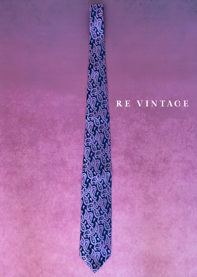 深海裡的紫色流雲蟲佩斯利領帶2