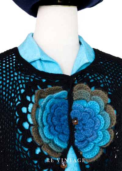 3D立體花朵針織背心3