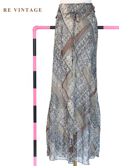 波希米雅迷幻拼接圖騰長裙（26-30"）7