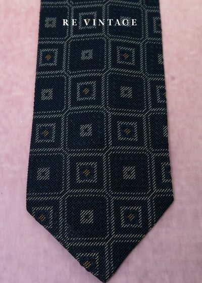 黑色立體小方格領帶8