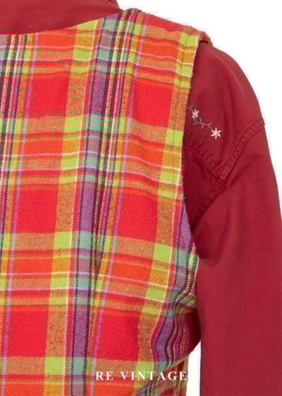 秋冬質感單品 - 甜美紅格紋迷你洋裝14