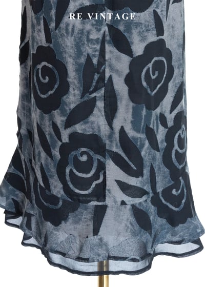 墨染薔薇緹花迷人洋裝11