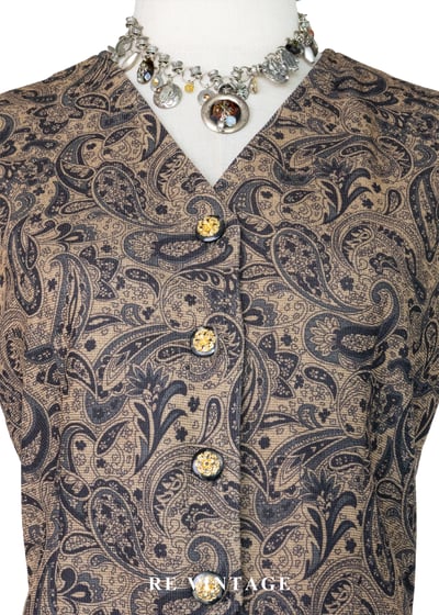 古董金紋變形蟲西裝背心3