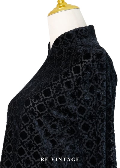 法國製 - 古典壓紋燒絨上衣8