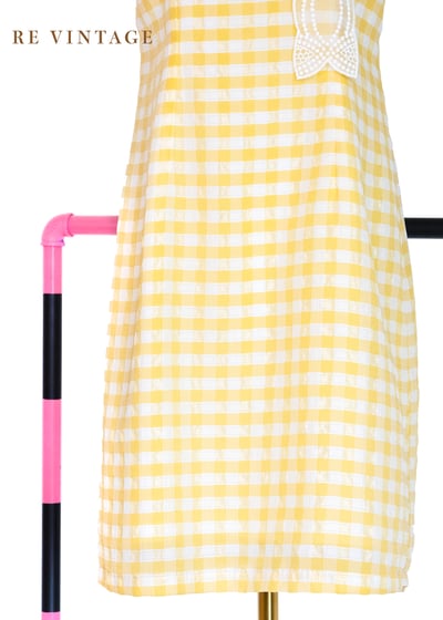 檸檬糖霜格紋小洋裝6