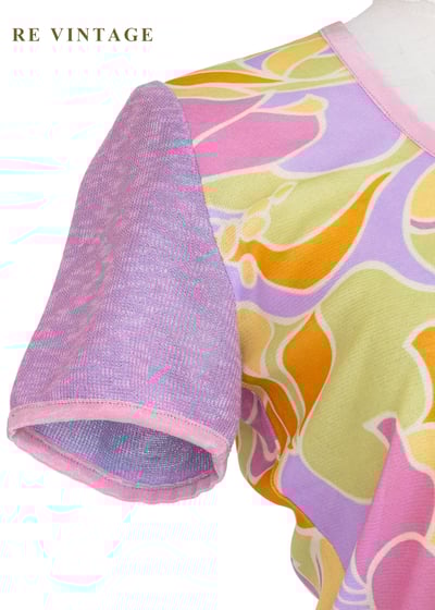 Peach Soda 果汁花樣拼接上衣6