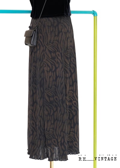 棕黑色流動紋路垂墜感長裙（25-28"）7
