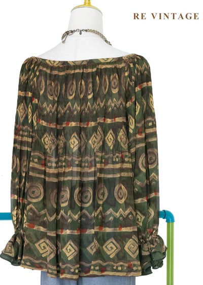 波希米雅公主狂放幾何圖騰上衣10