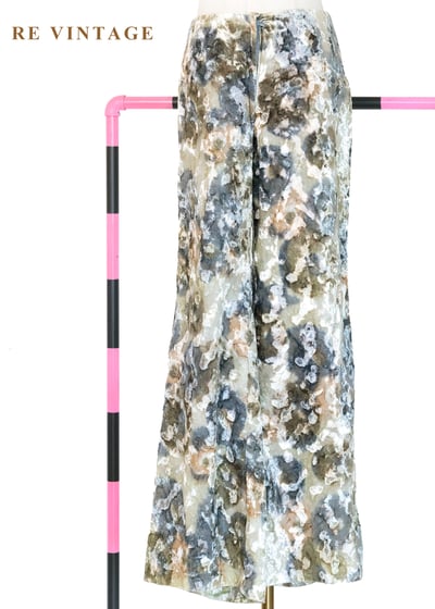 套裝褲子 - 礦石橫切面燒絨絨布美褲（27"）1