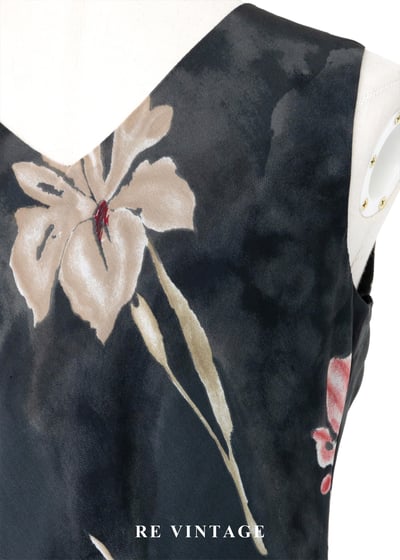 影中花雙色艷麗洋裝14