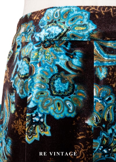 深夜寶石綠古董花紋美裙（27.5"）5