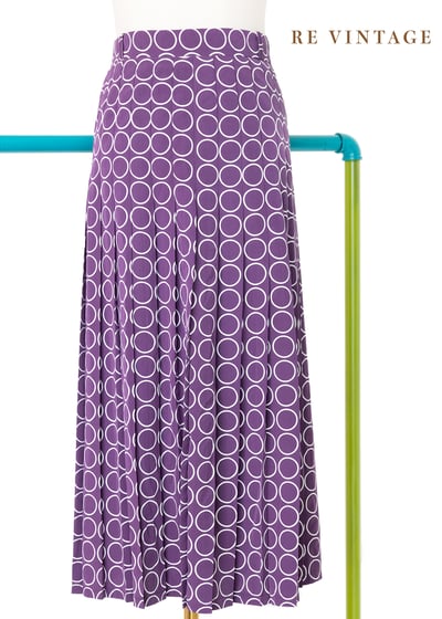 Purple Polka dots 百褶美裙（27-30"）1