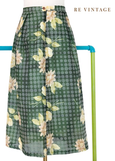 復古圓波交疊花卉奇幻美裙（27"）7