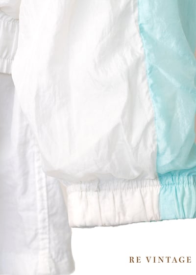 『歐洲寶物』湖水綠拼接尼龍小人偶外套 Sergio Tacchini16