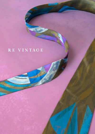 抽象現代主義色塊拼接領帶9