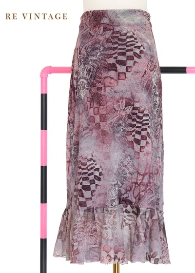 魔幻拼圖 -幾何與蕾絲圖騰交織的神秘美裙（23-28")7