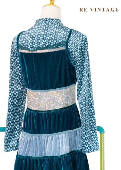 層光之海流動柔光絨布洋裝13