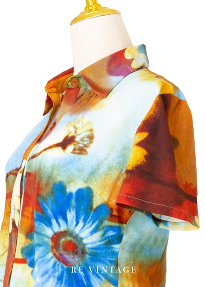 午後の畫布花語流動筆觸上衣8