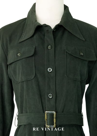 質感單品 - 深橄欖綠冒險王國小童軍長洋裝5