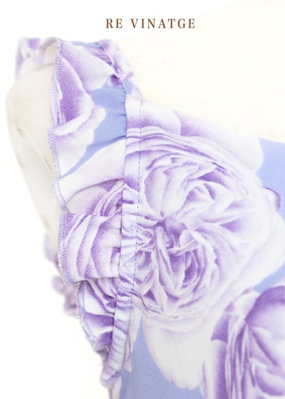 紫色玫瑰唯美浪漫洋裝4