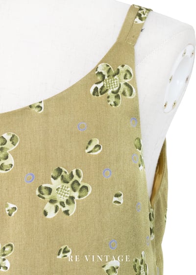 綠豹小花大地溫柔長洋裝13