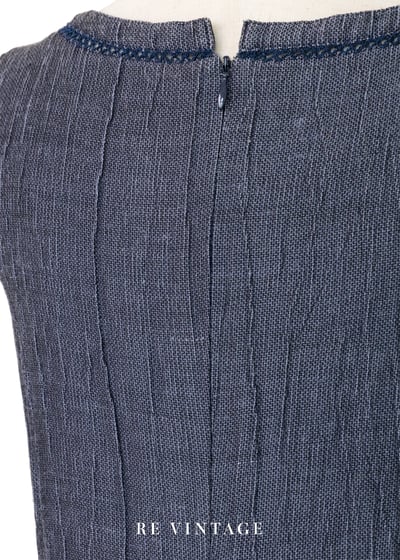 藍染花徑花朵的故事長洋裝14