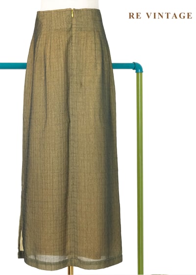 輕黑紗覆著黃光長裙（28"）7