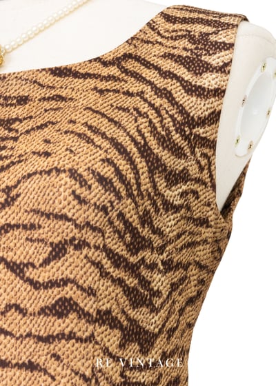 虎斑狂野優雅長洋裝7