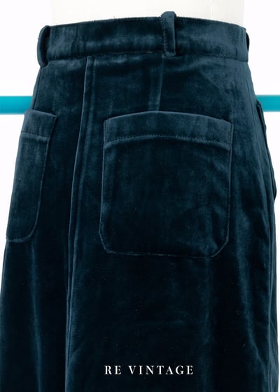 Atlantic Deep 絨布及膝美裙（26"）8