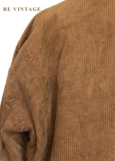 Tobacco Brown 燈芯絨綠拼接夾克外套16