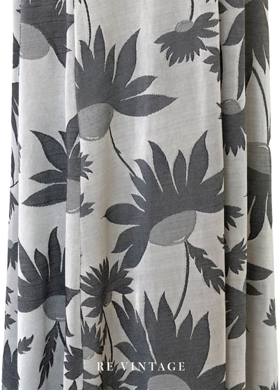 風吹花動灰色階長裙（24-30"）9