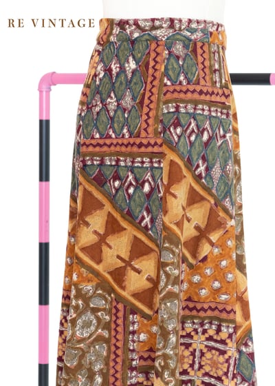 Bohemian 完美拼貼印花長裙（26-27"）8