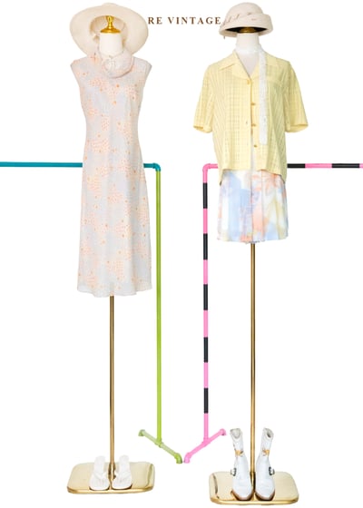 檸檬味的初夏 - 復古清新格紋上衣2