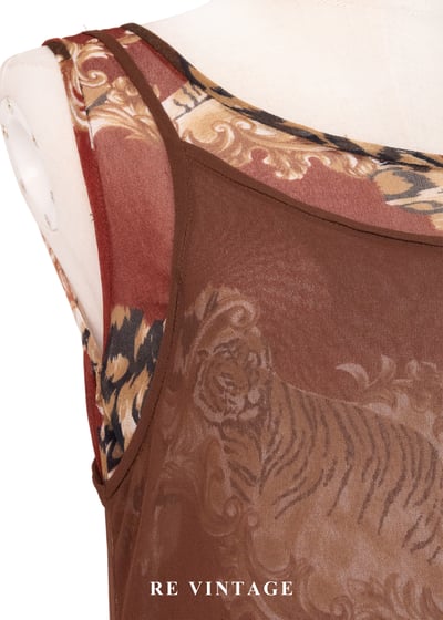 虎虎生風巧克力色長洋裝5