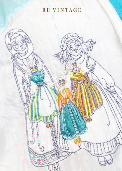 『歐洲寶物』湖水綠拼接尼龍小人偶外套 Sergio Tacchini3