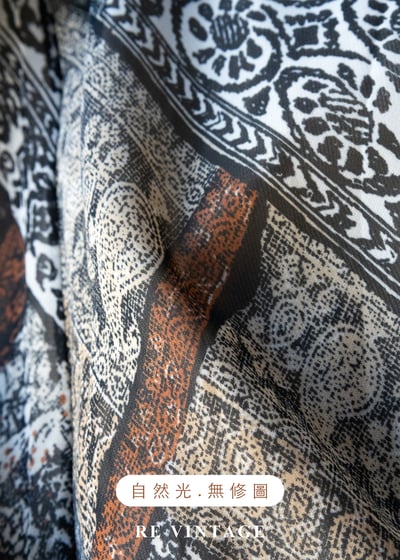 波希米雅迷幻拼接圖騰長裙（26-30"）15