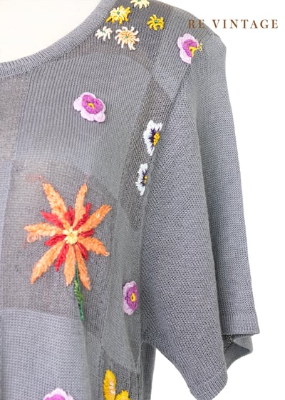 Morning Dove手工刺繡小花博款針織上衣7