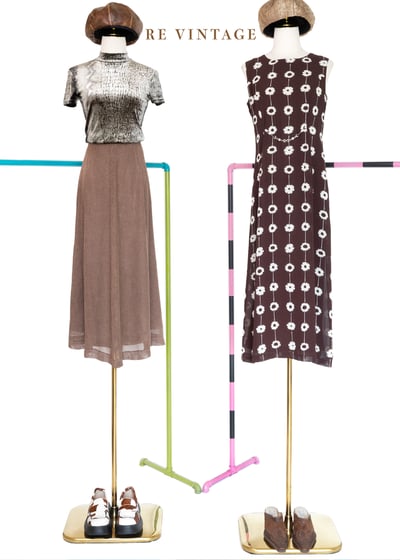 質感單品 - Brown Sugar 麻料手感高腰長裙（24"）2