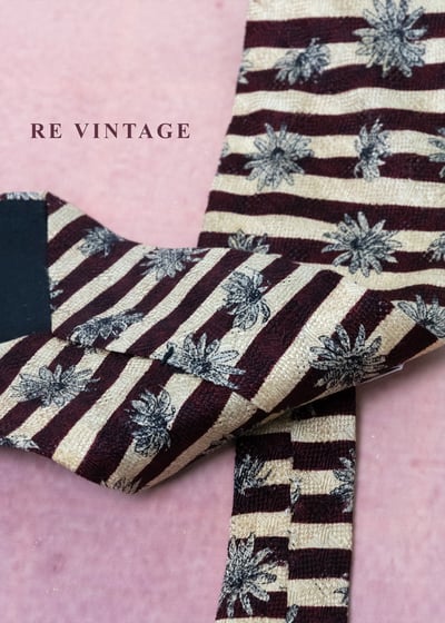 紅棕色越界雛菊領帶9